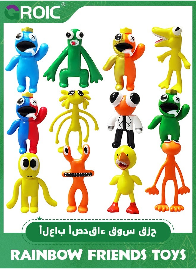 GROIC 12 PCS Action Figures Toys, Friends Toys, Birthday Gifts for Kids Toy Set with Gaming Action Figures, Perfect Gifts for Kids, Best Friends Toys  - Image 1