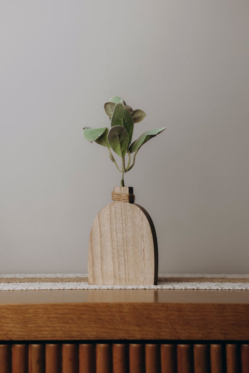 Words Co. Wooden Arch Vase - Image 1