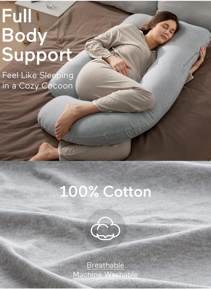 80x120x180cm U Shaped Pregnancy Pillows with Cotton Removable Cover, Full Body Pillow Maternity Support, Must Have for Pregnant Women, Hatha Grey - pzsku/Z4FBA89CD4D21D9073549Z/45/_/1723269366/28ed4727-c6bf-412b-afda-239c79c7b015