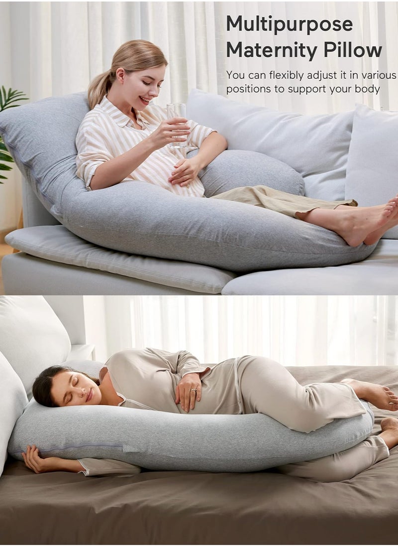 80x120x180cm U Shaped Pregnancy Pillows with Cotton Removable Cover, Full Body Pillow Maternity Support, Must Have for Pregnant Women, Hatha Grey - pzsku/Z4FBA89CD4D21D9073549Z/45/_/1723269367/ceb095a6-4c70-4ddd-8cca-4b7e00db26be