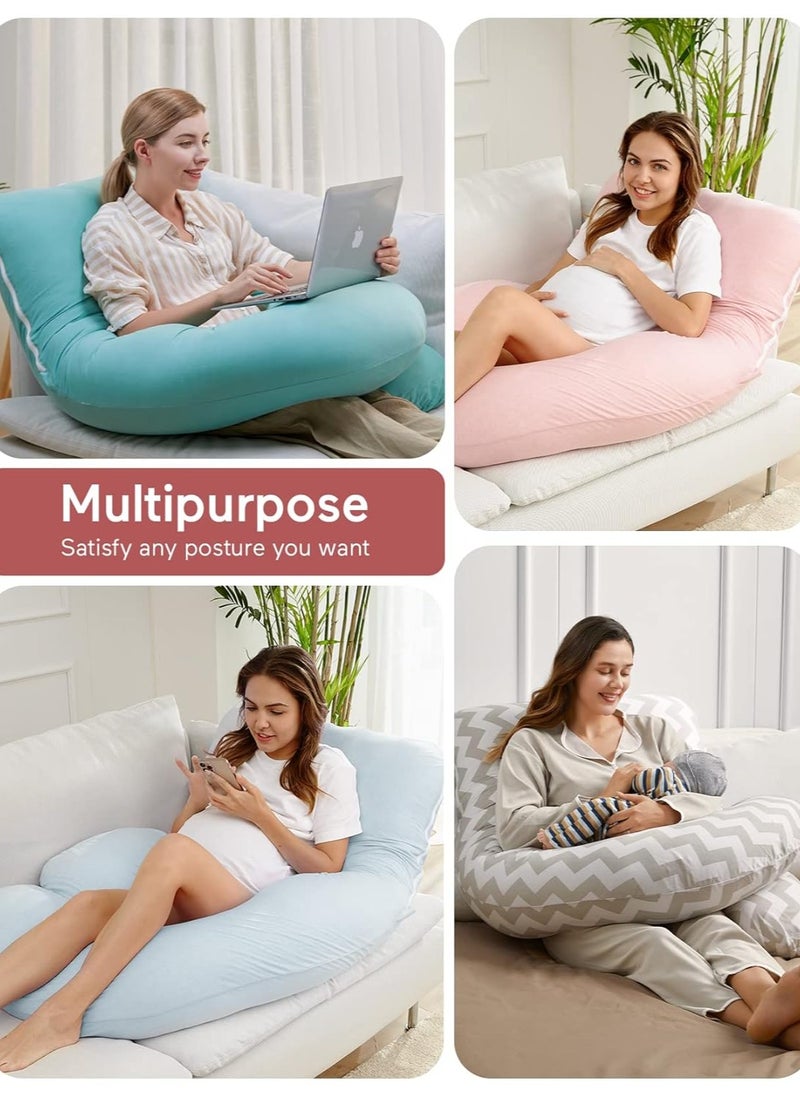 80x120x180cm U Shaped Pregnancy Pillows with Cotton Removable Cover, Full Body Pillow Maternity Support, Must Have for Pregnant Women, Hatha Grey - pzsku/Z4FBA89CD4D21D9073549Z/45/_/1723269377/16c6fdb5-a62d-4273-a234-93dbc3dbfd06