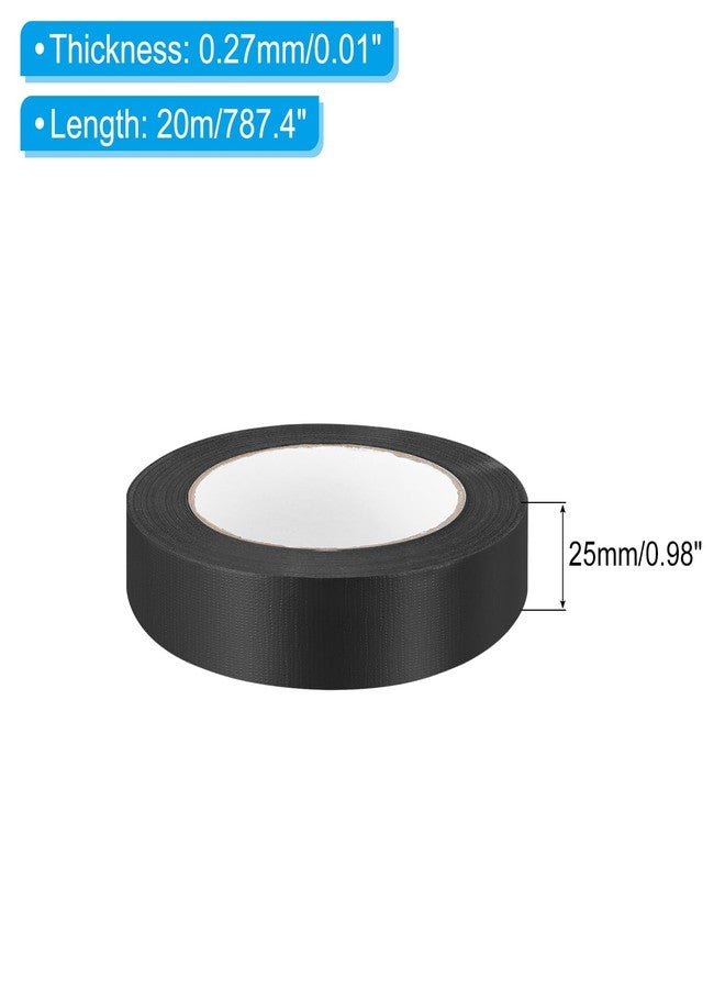 PATIKIL 1"x0.009" Bookbinding Tape, 22 Yard Cloth Bookbinding Repair Tape Book Binding Tape Self Adhesive for Repairing Old Books, Black - Image 2