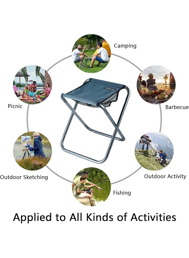 KASTWAVE Camping Folding Stool Portable Compact Chair For Fishing Bbq Picnic Outdoors Indoors Kitchen - Image 5