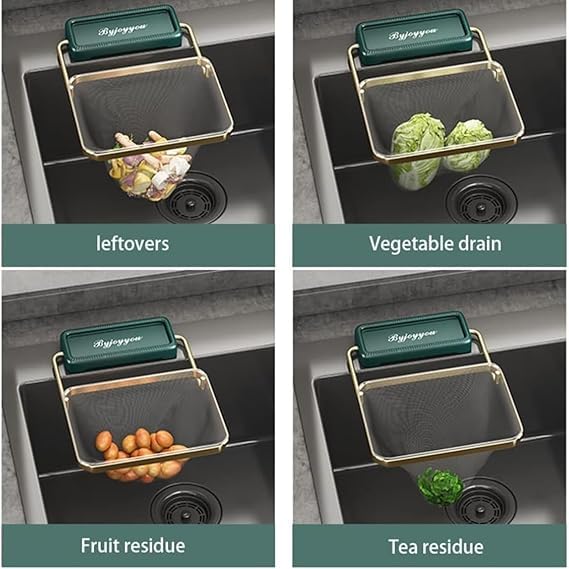 VAUGHN Kitchen Sink Drain Filter Strainer for Kitchen Sink net Sink Drain Rack with Strainer net Food Catcher for Kitchen Sink with 50pcs Mesh Bags - Image 5