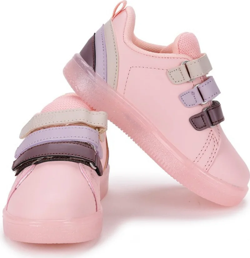 فيكو Sun Girls/Boys Luminous Powder Sneaker Baby Booties Filet Casual Sports Shoes 220.P21Y.212
