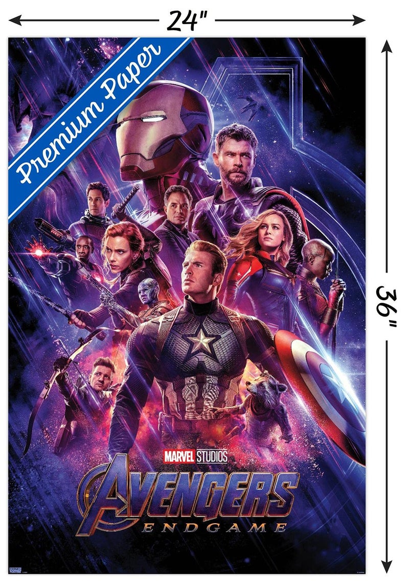 Trends International 24X36 Marvel: Avengers: Endgame - One Sheet Wall Poster, 24" x 36", Premium Unframed Version - Image 3