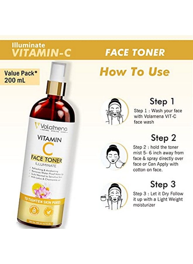 VOLAMENA WITH DEVICE Vitamin C Face Toner 200 Ml - Image 5