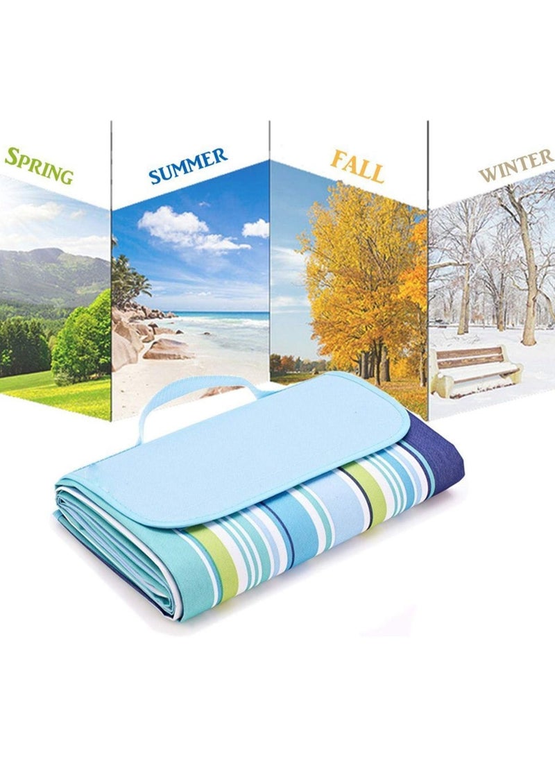 Vitacelli Premium Quality Portable Waterproof Outdoor Camping Picnic Mat Sand Proof Beach Blanket Carpet 145x200CM  - Image 2
