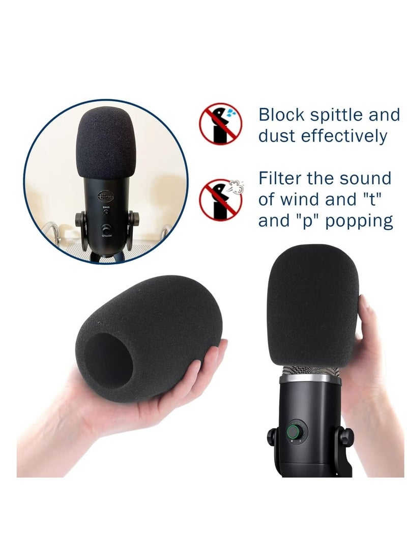 GMORO - 6-Pack Microphone Cover - Foam Mic Covers Windscreen Suitable for Most Standard Handheld Microphone - Image 1
