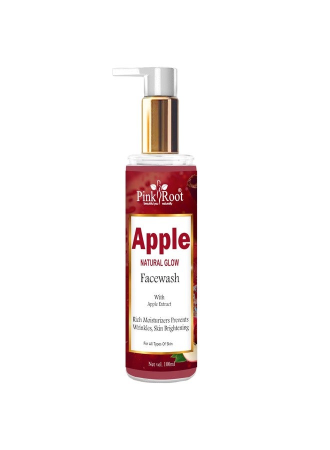 PINK ROOT Apple Oil Balancing Facewash Gel - Deep Pore Cleansing Daily Cleaner & Moisturizer For Men, Women & Teens (Apple 100ml) - Image 1