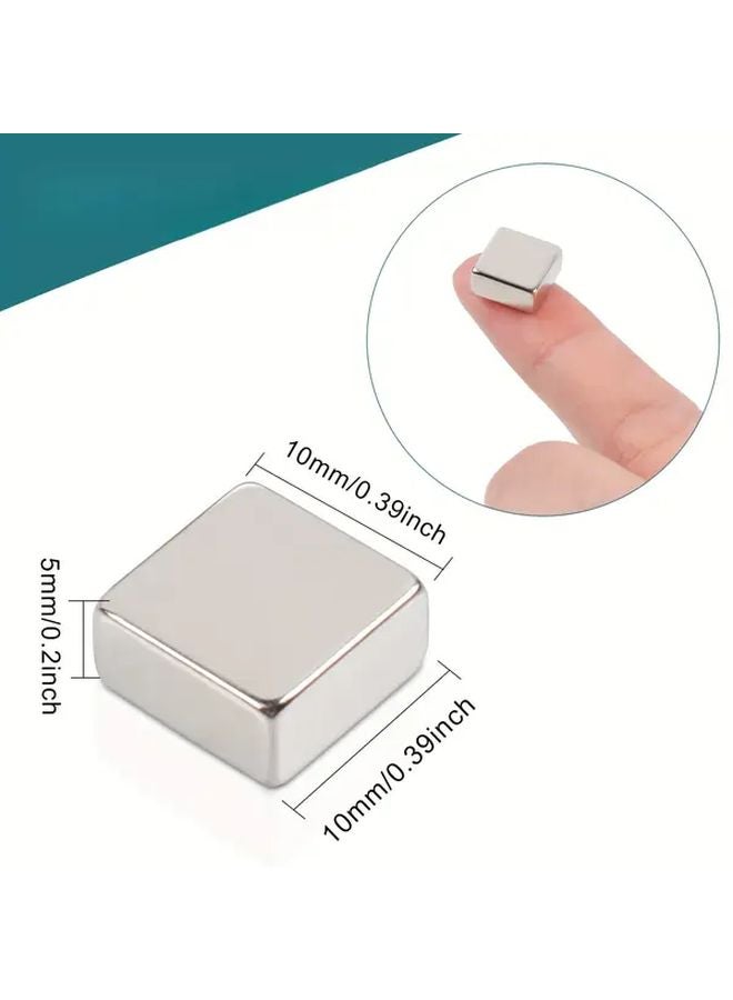 120pcs 10x10x3mm Square Bar Magnets Strong Metal Fridge Kitchen Office Magnets - Image 5
