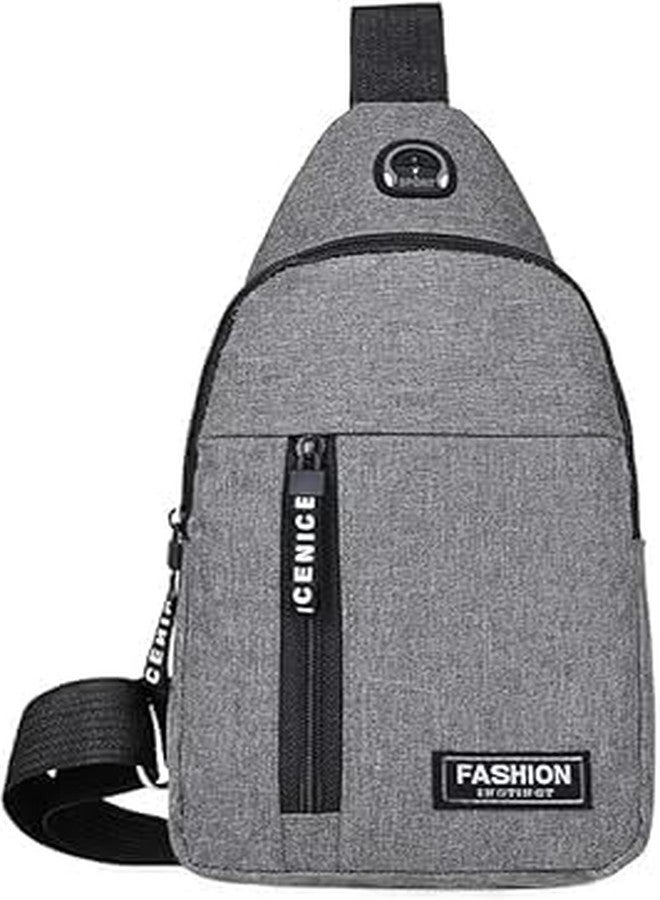 ENNCOZY Chest Bag For Men Shoulder Bag Crossbody Backpack Waterproof Sling Backpack Bag Port for Traveling/Camping/Hiking/Gym/Sports/Outdoor/Picnic (Multicolor) - Image 1