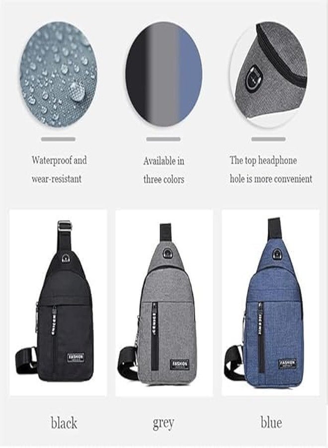 ENNCOZY Chest Bag For Men Shoulder Bag Crossbody Backpack Waterproof Sling Backpack Bag Port for Traveling/Camping/Hiking/Gym/Sports/Outdoor/Picnic (Multicolor) - Image 5