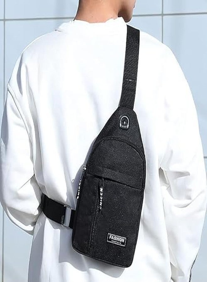 ENNCOZY Chest Bag For Men Shoulder Bag Crossbody Backpack Waterproof Sling Backpack Bag Port for Traveling/Camping/Hiking/Gym/Sports/Outdoor/Picnic (Multicolor) - Image 2