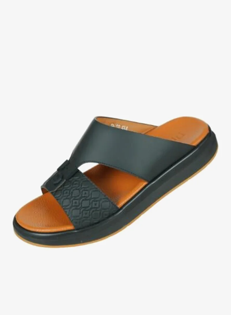 008-3849 Barjeel Uno Mens Arabic Sandals BJ3 02 Black