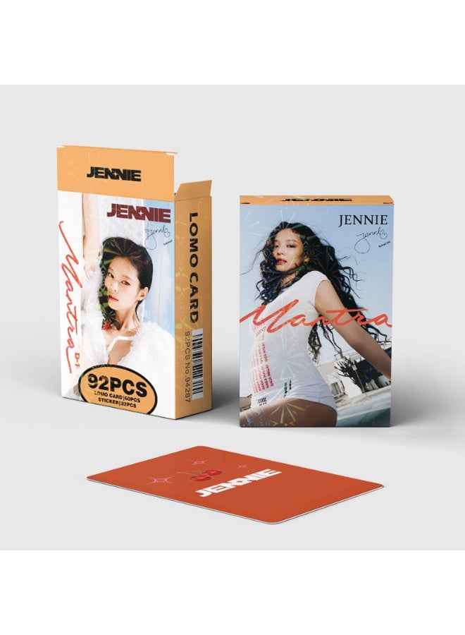 NIBEMINENT 92 قطعة بطاقات ليمو كيبوب جيني لهواة الجمع هدايا المعجبين - Image 2