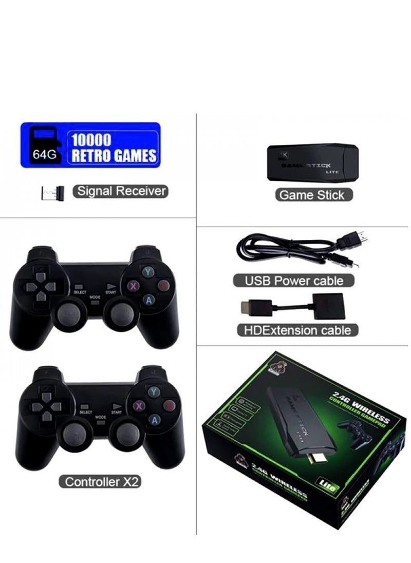 Generic Y3 Lite Hd Tv Game Console With 64G Card 10000 Games 2 Controllers With 1 Stick 1 HD Extension Cable  - Image 2