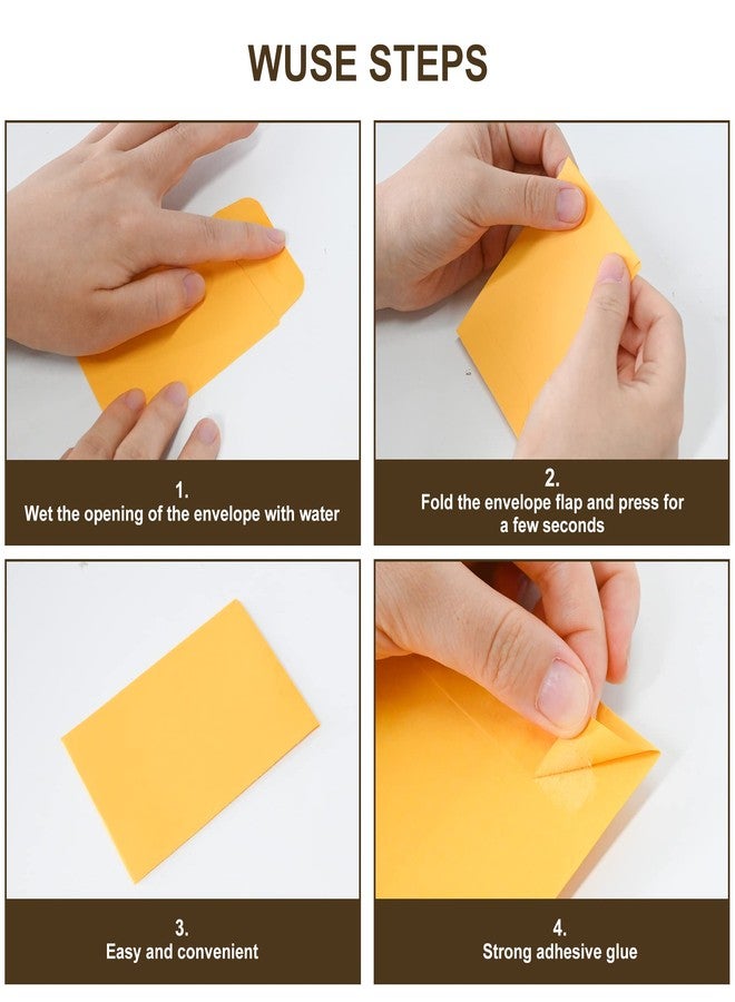 ESSENTIAL #1 120 Piece Coin Envelopes 2.25" x 3.5" with Gummed Flap, Small Parts Envelope for Home and Office Use (Yellow -120) - Image 5