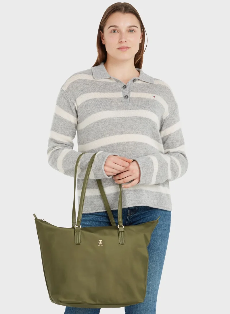 TOMMY HILFIGER Poppy Top Handle Tote Bag
