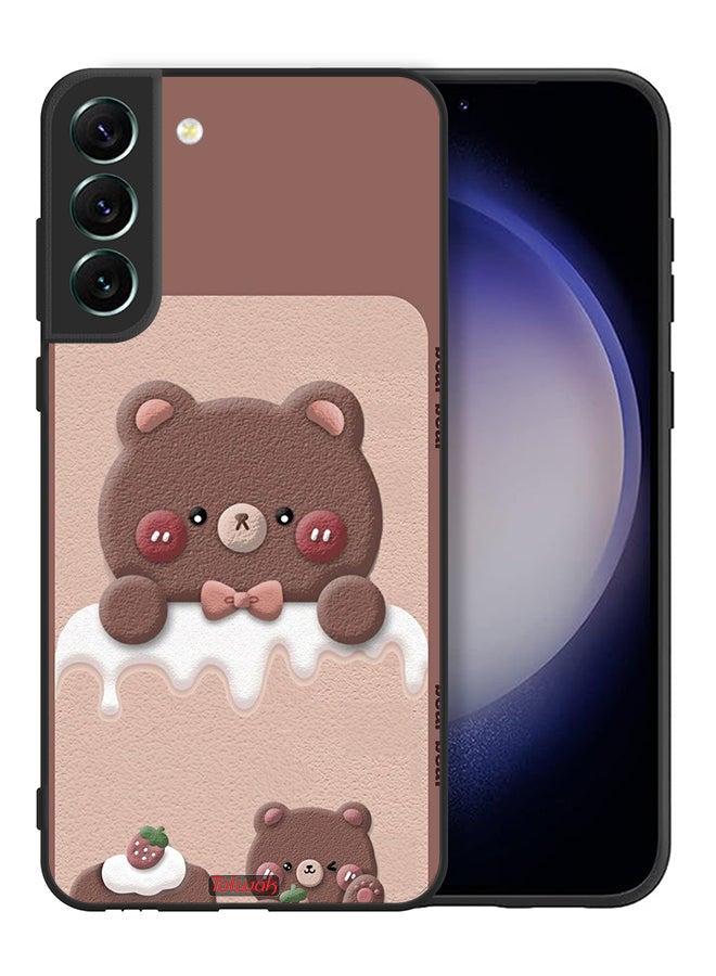 Tolwak Samsung Galaxy S21 Plus 5G Protective Case Cover Bear Strawberry - Image 2
