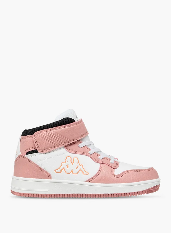 Kappa Girls' Panelled High Top Sports Shoes with Hook and Loop Closure