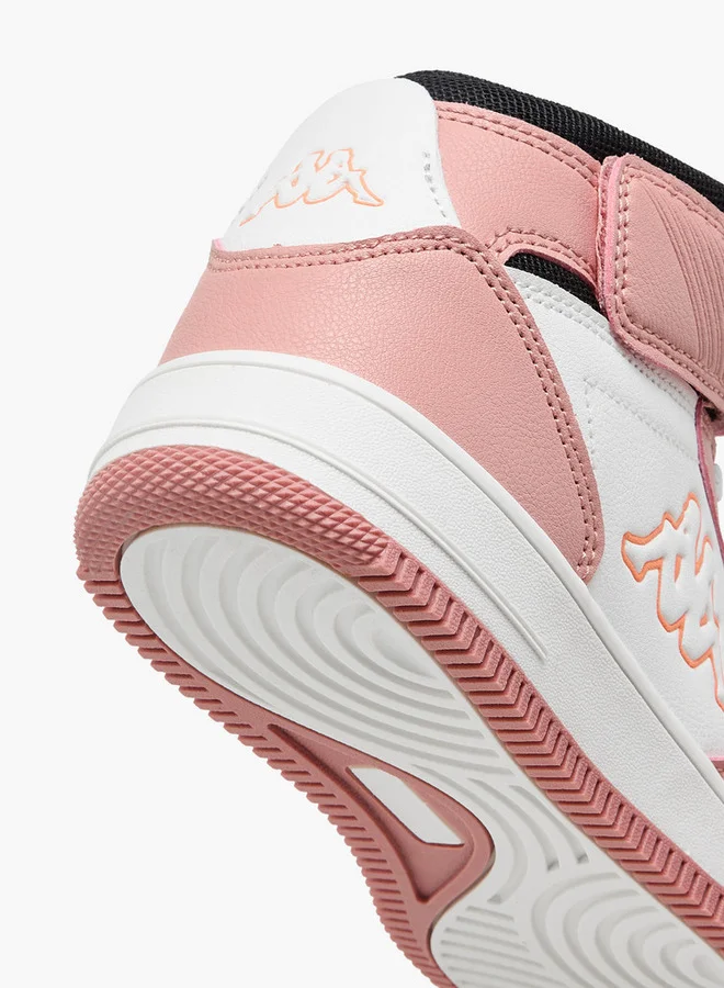 Kappa Girls' Panelled High Top Sports Shoes with Hook and Loop Closure