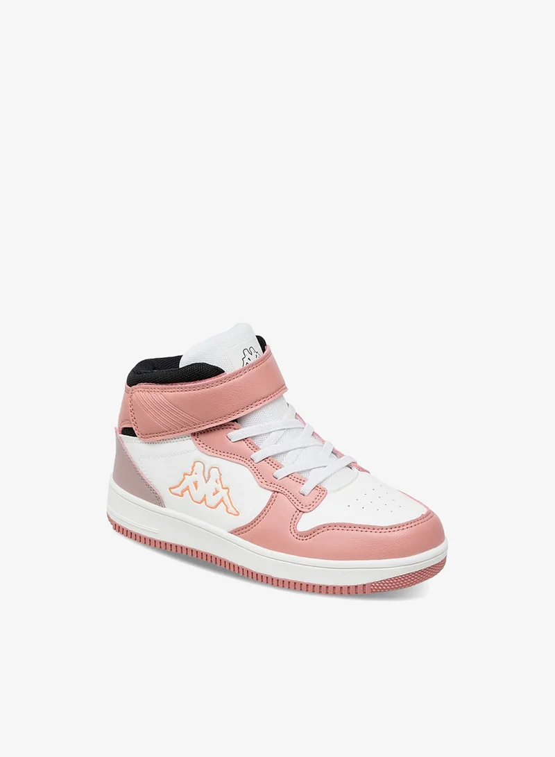 Kappa Girls' Panelled High Top Sports Shoes with Hook and Loop Closure