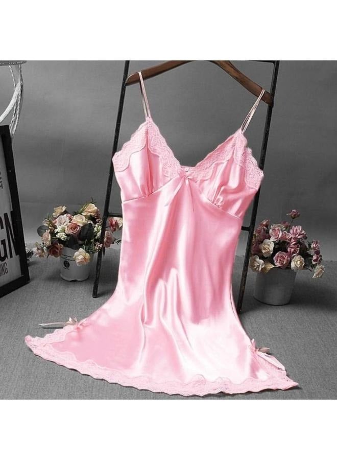 V-Neck Lace Summer Women's Sleepwear Dress Fit Small to Medium NO: 9346