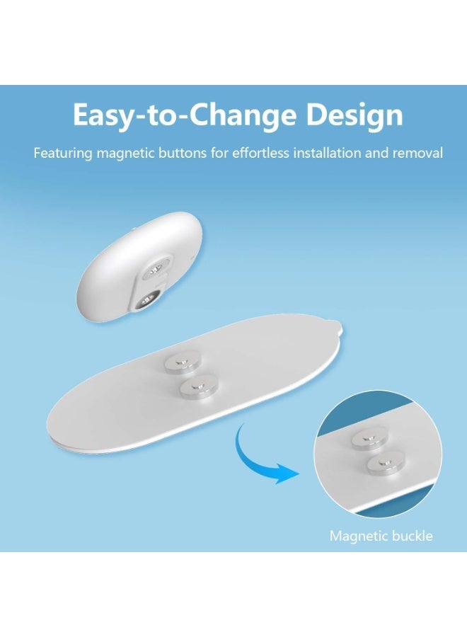 SYOSI Set of 4 TENS Electrode Pads, TENS EMS Device Replacement Pads 4.7 x 8.1 cm, Compatible with Luvan Wireless Device, Reusable Electrodes for Muscle Stimulator - Image 3