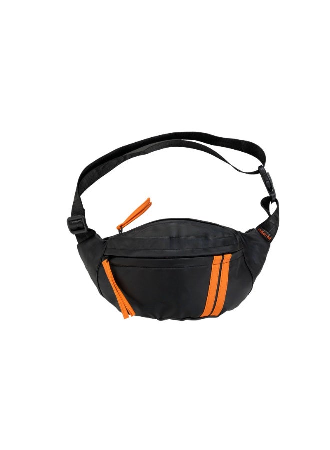 HIGH LINE STORE New Volt Bag Fashionable Waterproof 3 Pocket Waist Bag Large Capacity Personal Items Lightweight Travel Hiking Running Cycling Practical Easy Carry Wallet Black - Image 1
