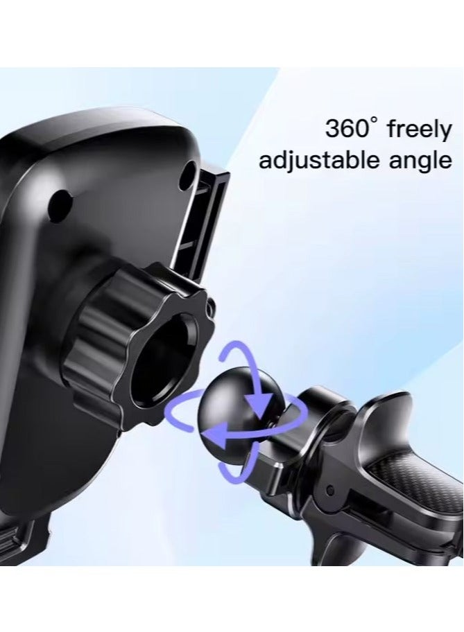Yesido 360° Rotating Car Phone Holder – Gravity-Activated Universal Air Vent Mount with Adjustable Design for All Smartphones, Hands-Free, Secure Installation, Compatible with iPhone, Samsung, and More - Image 2