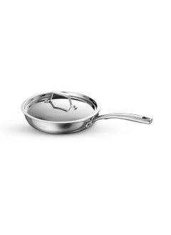 TRAMONTINA TRAMONTINA Aeion Triply 24cm Fry Pan with SS 304 Lid | Healthy, Non Toxic | Omelette Pan | Saute | Induction Friendly | Stay Cool Handle | NSF Certified | 10 Year Warranty*  - Image 1