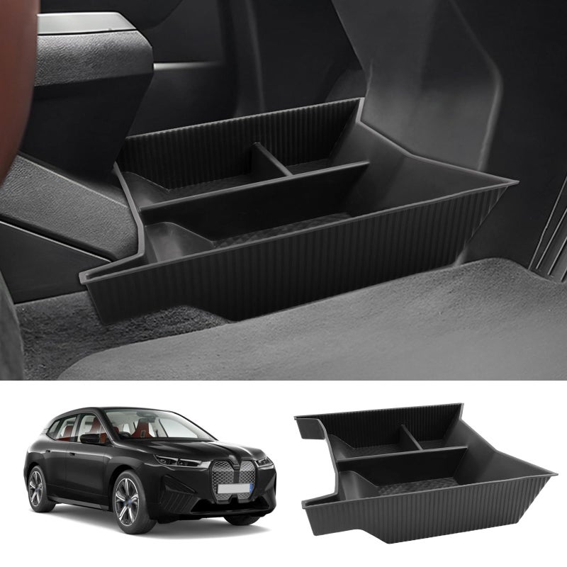 LUWU for 2024 2025 2026 BMW iX Center Console Organizer 20222026 BMW iX xDrive45 xDrive60 M70 Armrest Storage Box Lower Console Organizer Storage Tray iX i20 Armrest Console Organizer iX Accessories