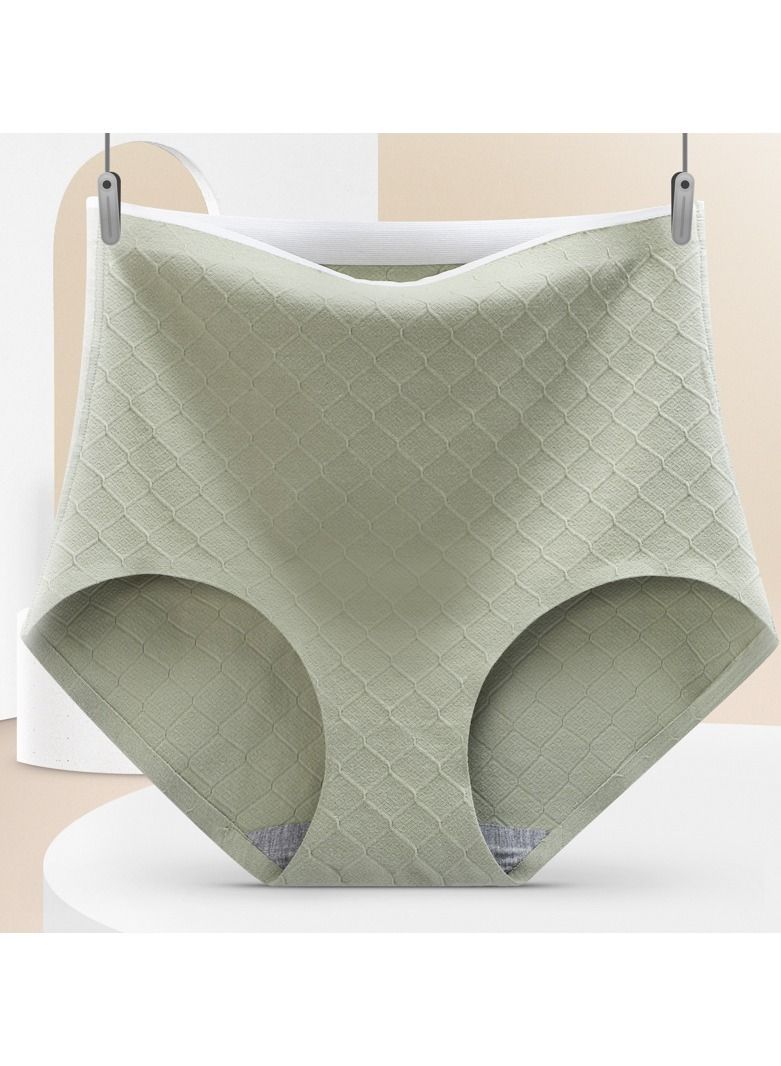 NIBEMINENT 4-Piece Of Women's Cotton Underwear Middle-aged And Elderly Large Size High-waisted Butt-lifting Bottoms  - Image 4