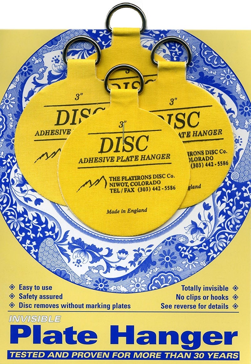 Disc مجموعة حاملات الأطباق اللاصقة المسطحة (حاملات 4-3 بوصة) - Image 2