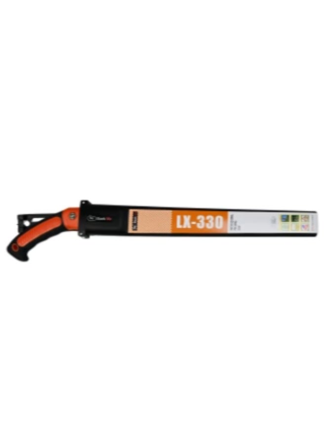 Baek Ma Korean Hand Pruning Saw with sheath,Blade/Plastic Handle, Black/Orange LX-330 - Image 1