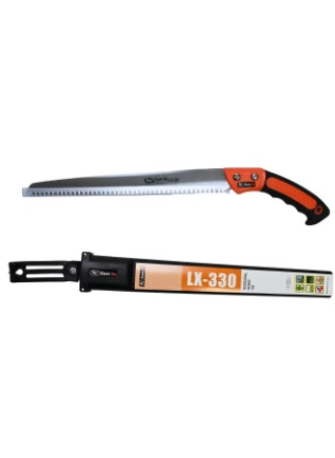 Baek Ma Korean Hand Pruning Saw with sheath,Blade/Plastic Handle, Black/Orange LX-330 - Image 2