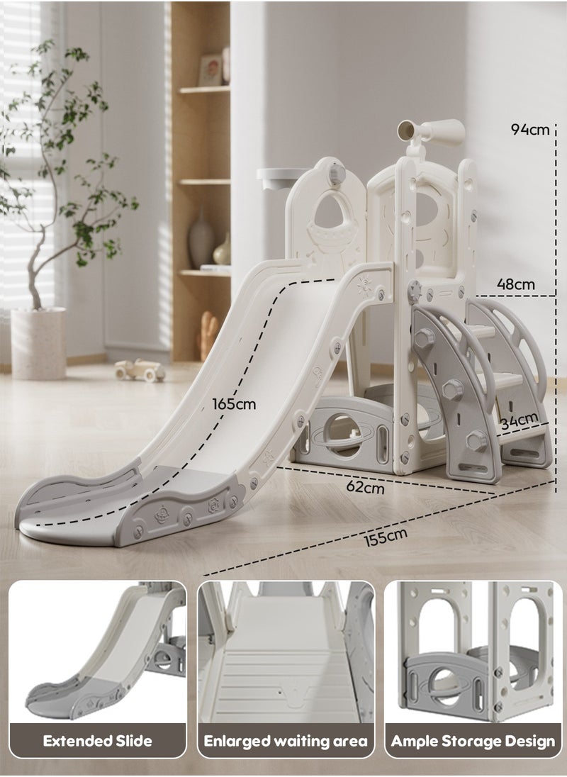 ADEBOLA Slide Set for Kids Toy Set, Indoor Playground Equipment Set Baby Slide,Freestanding Toddler Slide Climber Playset  - Image 5