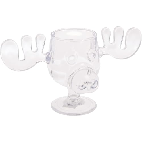 Spoontiques - National Lampoon’s Christmas Vacation Acrylic Moose Cup - Griswold Moose Mug - 4.5” - 6 Ounce,Clear - Image 1