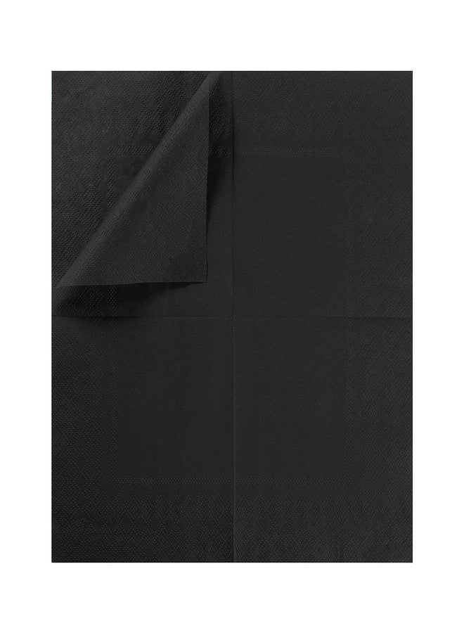 BEFORYOU 100 Pack Cocktail Napkin 2-Ply Dessert Napkins Folded 5 x 5 Inches Disposable Napkins for Dinner Wedding Birthday Party Bridal Anniversary Reception Event (100, Black) - Image 4