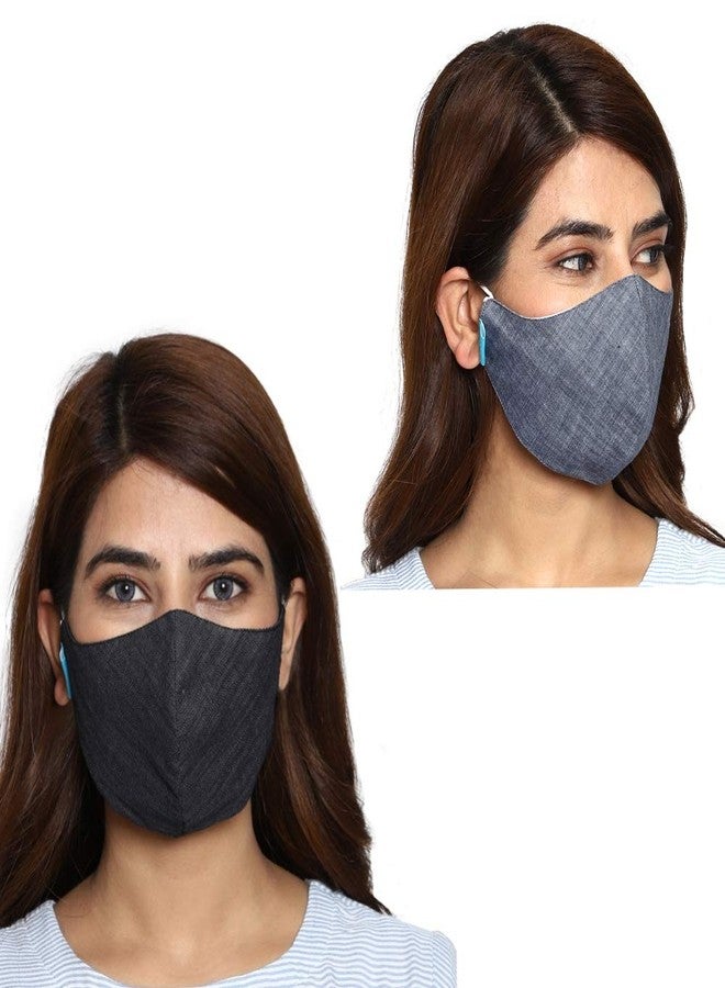 مابل قناع قماشي قابل لإعادة الاستخدام من مابل كوتون (بدون صمام، عبوة من 7 قطع) للجنسين - Image 3