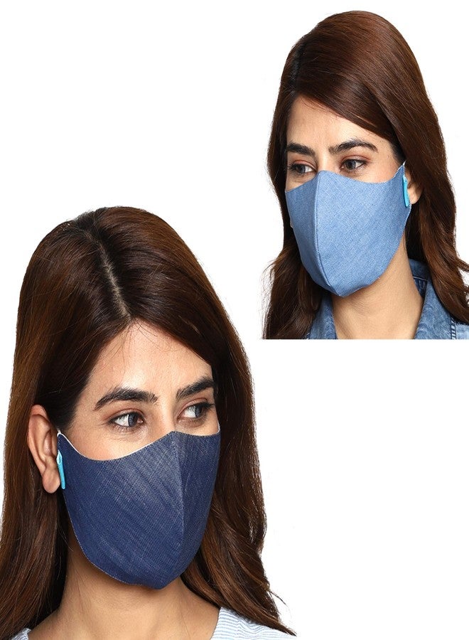 مابل قناع قماشي قابل لإعادة الاستخدام من مابل كوتون (بدون صمام، عبوة من 7 قطع) للجنسين - Image 4