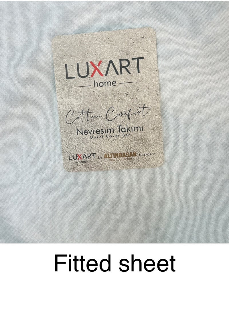 LUXART HOME-Duvet cover set 4 pcs ,include 1 Quilt Cover 200*220 cm & 2 Pillow Case 50*70 cm & 1 Fitted Sheet 160*200+30 cm Super Soft Quality - Image 3