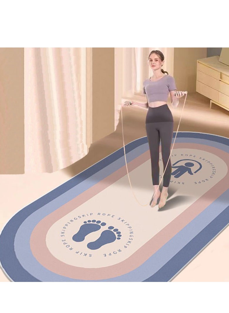 Arabest Rope Skipping Soundproof Mats, Shock-Absorbing Mats, Large Yoga Mats, Padded Indoor Sports Mats, And Static for Fitness Users Sound Cushion 