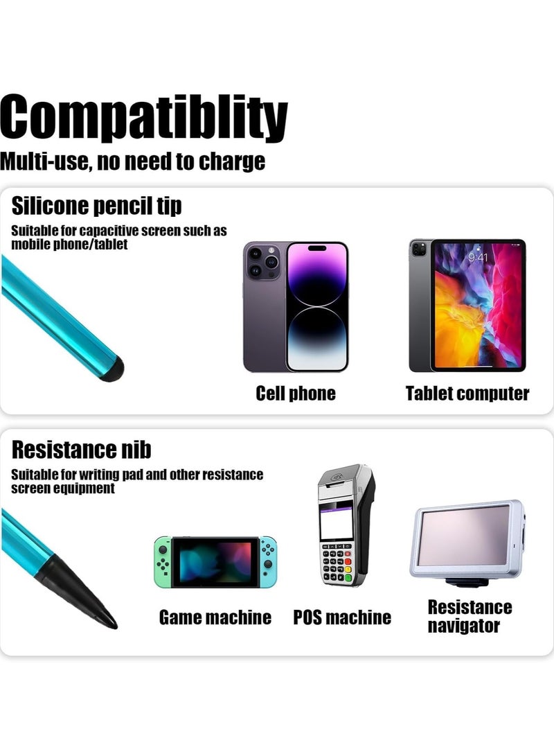 Stylus Pens for Touch Screens 4 Pack, Dual-end High Sensitivity Capacitive Stylus for iPad, iPhone, Android Smartphone and Tablets All Universal Touchscreen Devices - Image 5