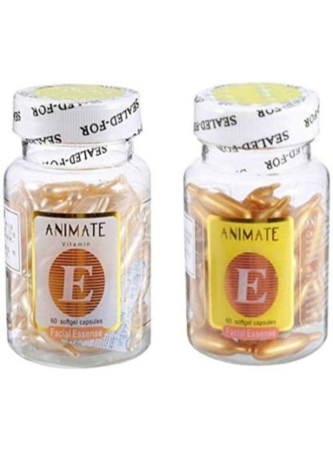 ANIMATE Aloe Vera And Vitamin E Capsules Facial Oil Combo 120 Capsul Gold - Image 2