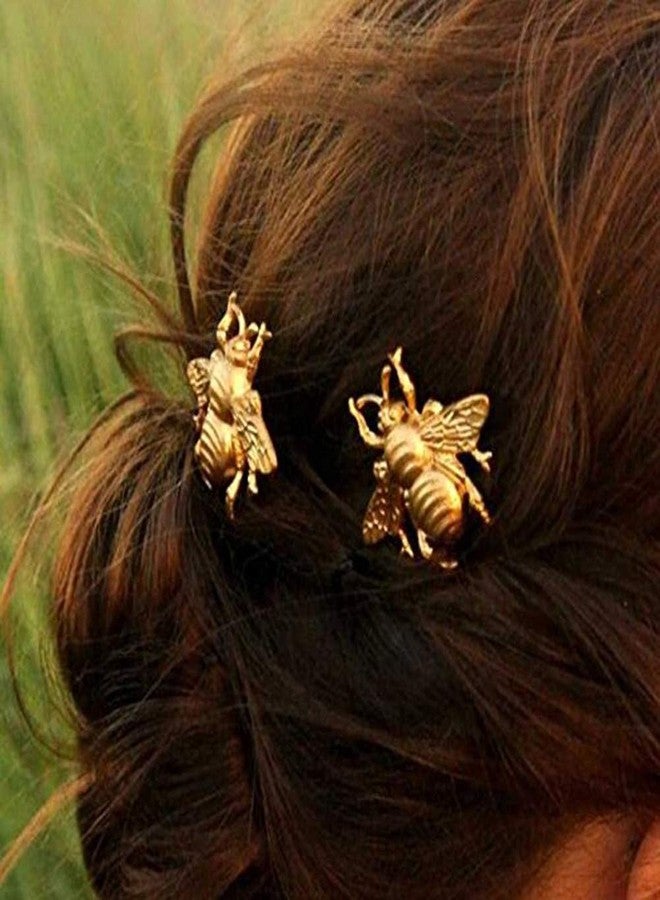 Beetoo 4pcs Bee Hair Clips with Alloy, Wedding Gold Honeybee Hairpins Accessories for Women - Image 4
