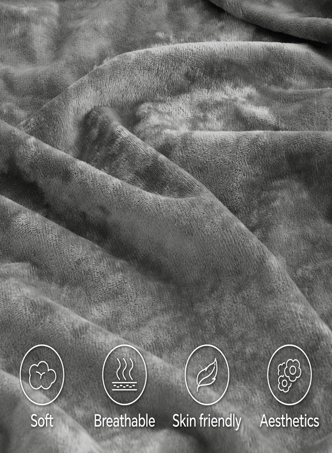 BEDELITE Velvet Body Pillow Cover with Zipper, Soft and Plush 20x54 Long Pillow Case, Velvety Smooth and Cozy Body Pillow Pillowcase for Bedroom and Couch, for All Seasons(Gray) - Image 5