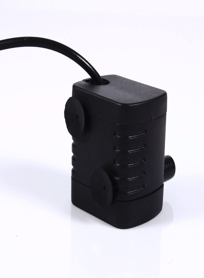 والفرونت مضخة نافورة صغيرة فائقة الهدوء تعمل بمنفذ USB، بقدرة 2 واط وجهد 5 فولت تيار مستمر، وتدفق 200 لتر/ساعة، ومضخة دقيقة بدون فرشاة لأحواض السمك - Image 5
