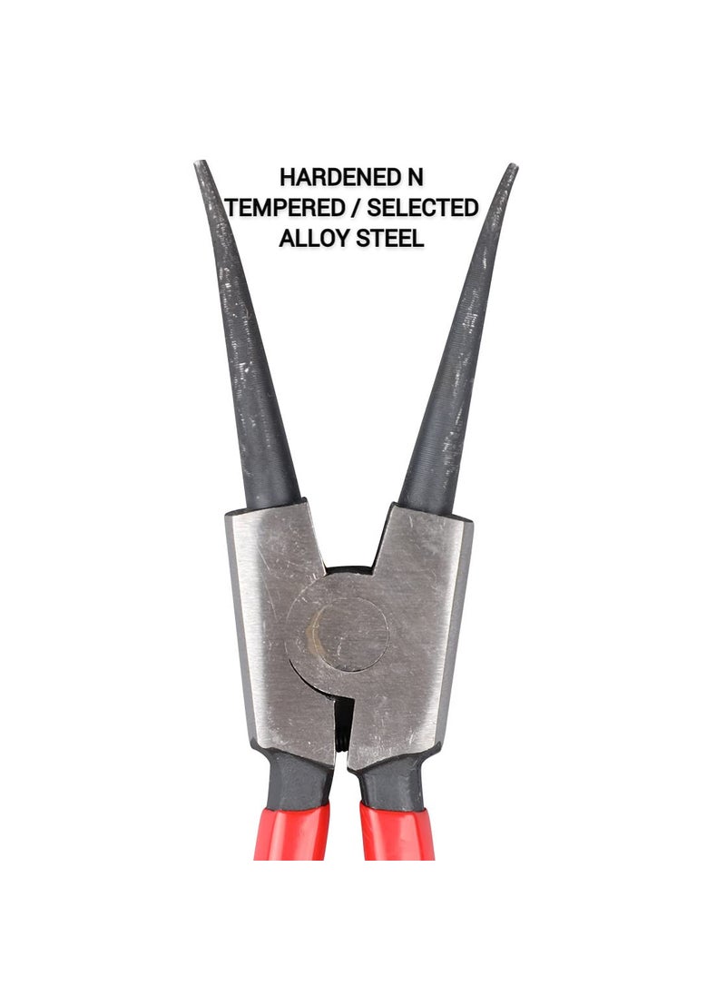 Eastman Eastman Circlip Plier Set Of 1Pcs 9225 Mm External Straight Alloy Steel Hardened And Tempered Red Colour E2032 C  - Image 3